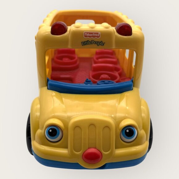 Fisher Price Little People 2002 School Bus Toy With Drive Lights Sounds Works - Picture 3 of 10